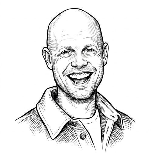 Karikaturtegning af David Guldager